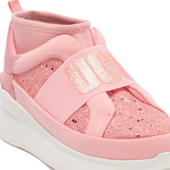 NIB Ugg Womens’s Neutra Chunky Glitter Sockliner Sneaker - Size 10 - Picture 4 of 9